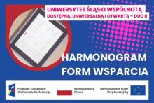 harmonogram form wsparcia, fundusze europejskie, wrzesień do grudzień 2025, duo II